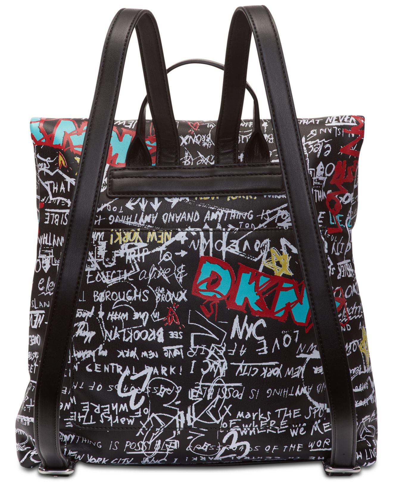 dkny tilly graffiti backpack