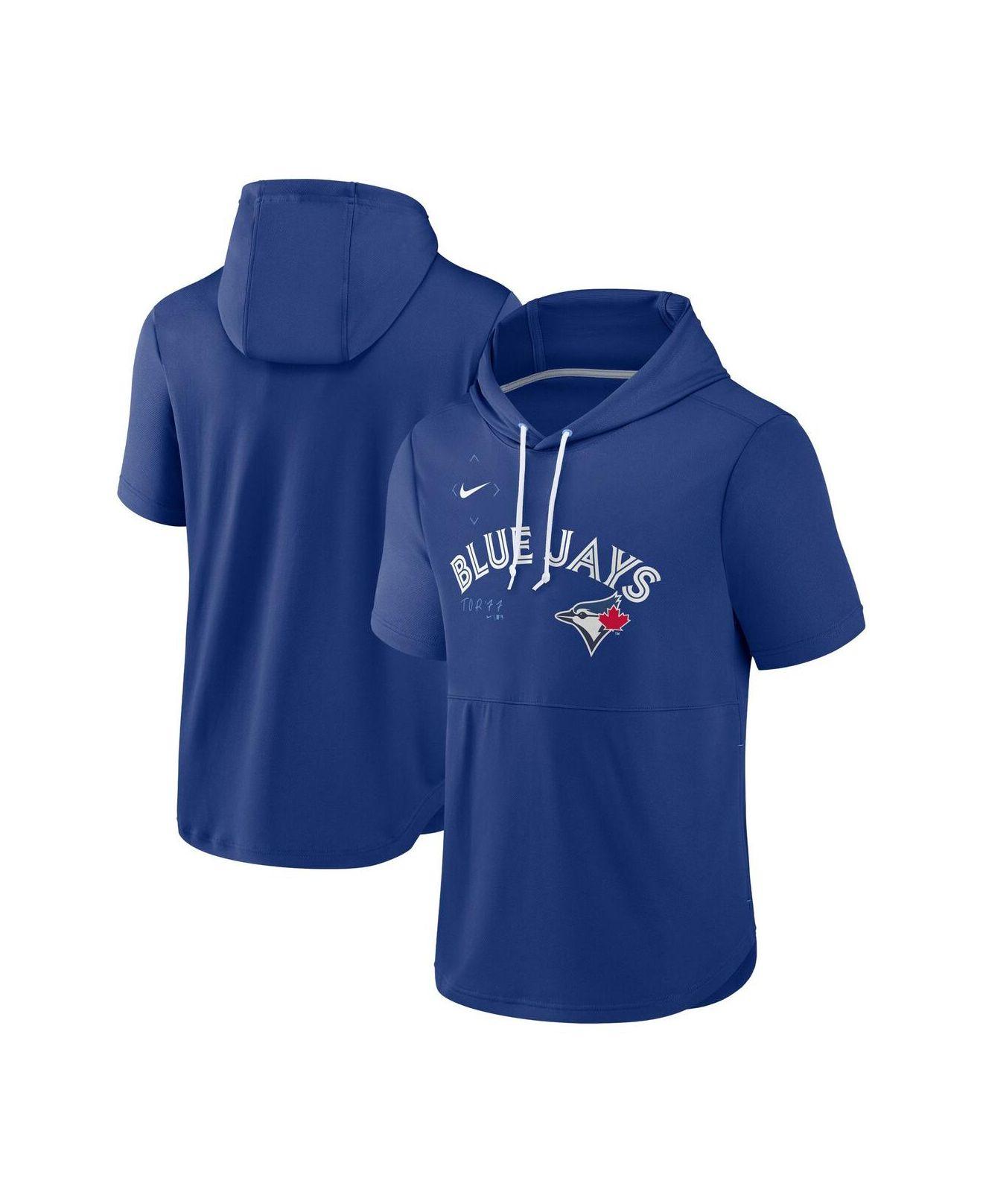 Nike Royal Toronto Blue Jays Springer Short Sleeve Team Pullover Hoodie ...