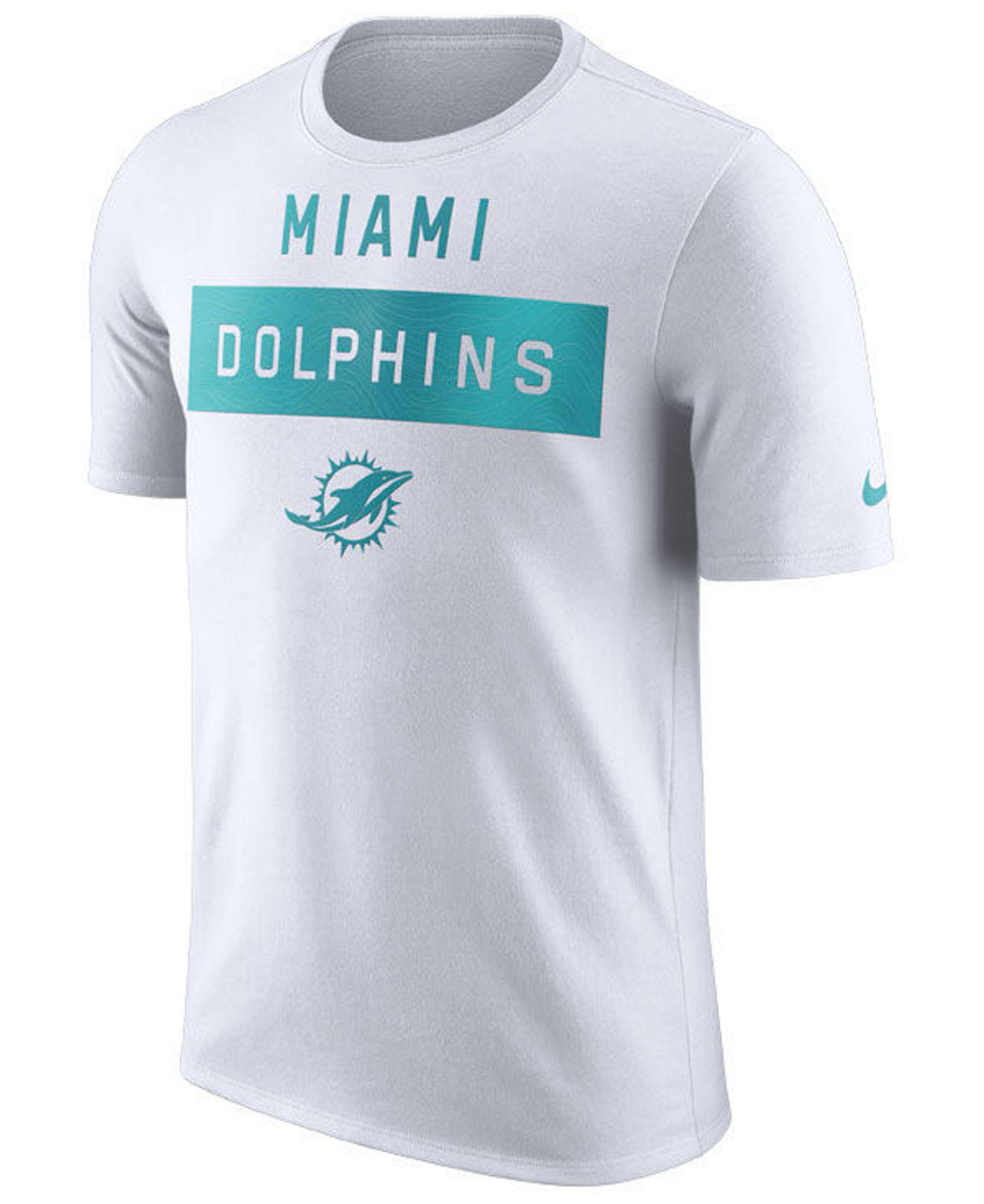 white miami dolphins t shirt