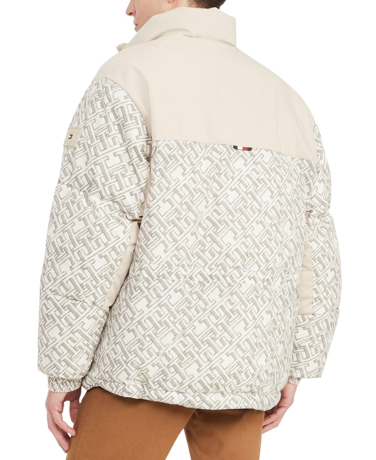Tommy Hilfiger Women's New York Monogram Jacquard Puffer Jacket