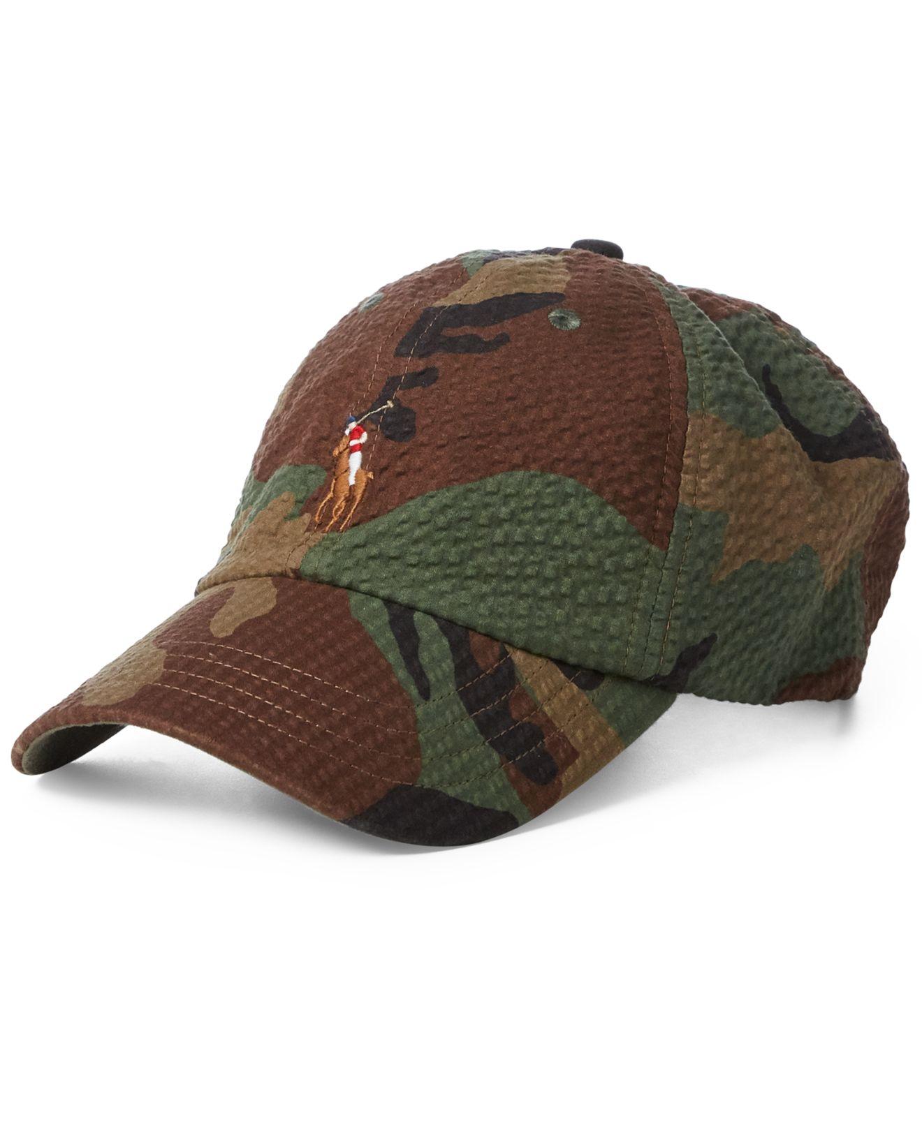 camo polo hat