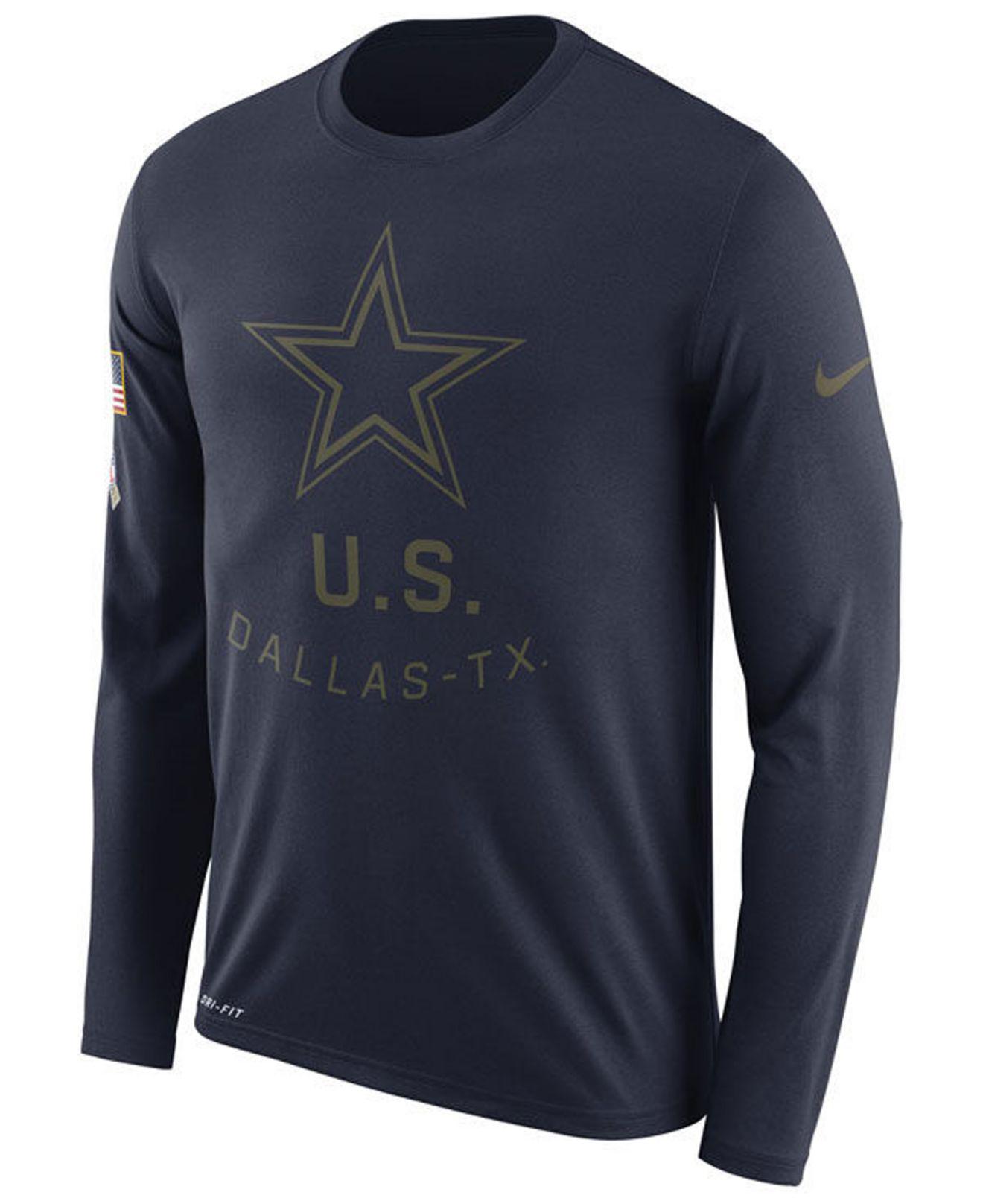dallas cowboys salute to service long sleeve shirt
