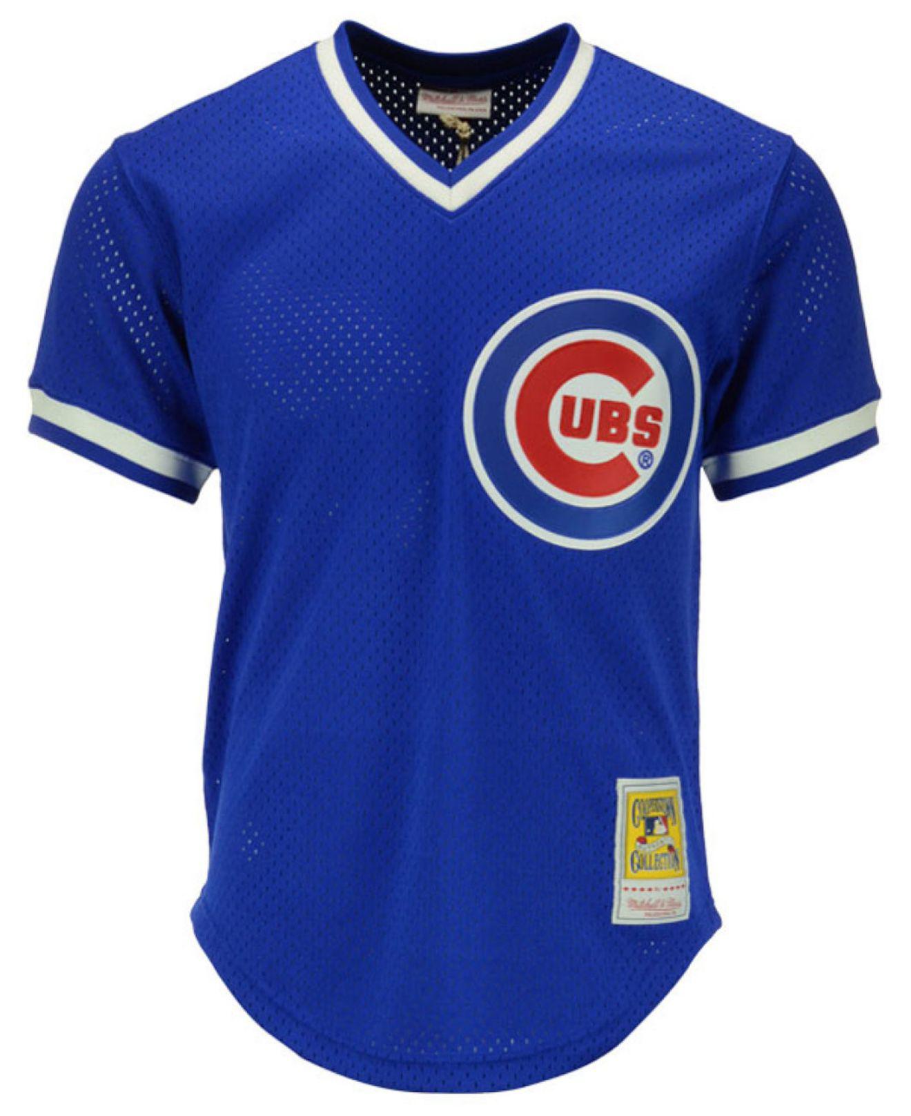 mitchell and ness cubs shirt