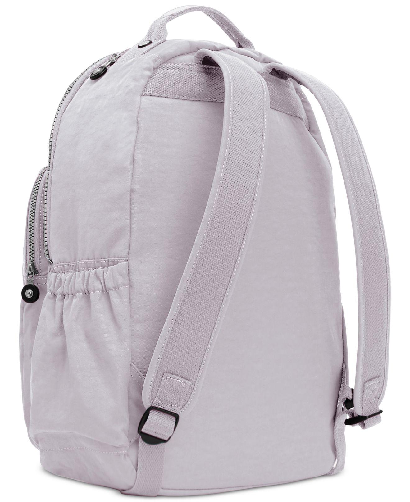 Kipling Synthetic Seoul Go Large Backpack in Slate Grey/Silver (Gray) | Lyst