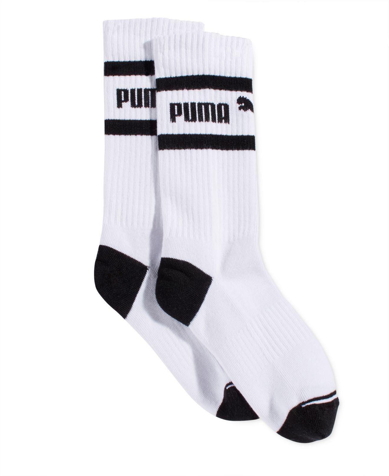 Mid-length Terry Tube Socks in White 