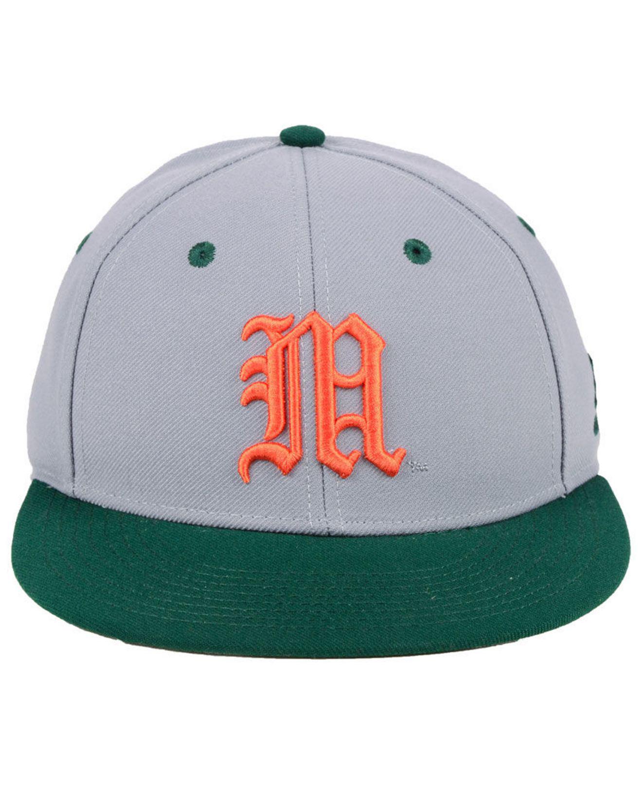 adidas Synthetic Miami Hurricanes On-field Baseball Fitted Cap for Men |  Lyst