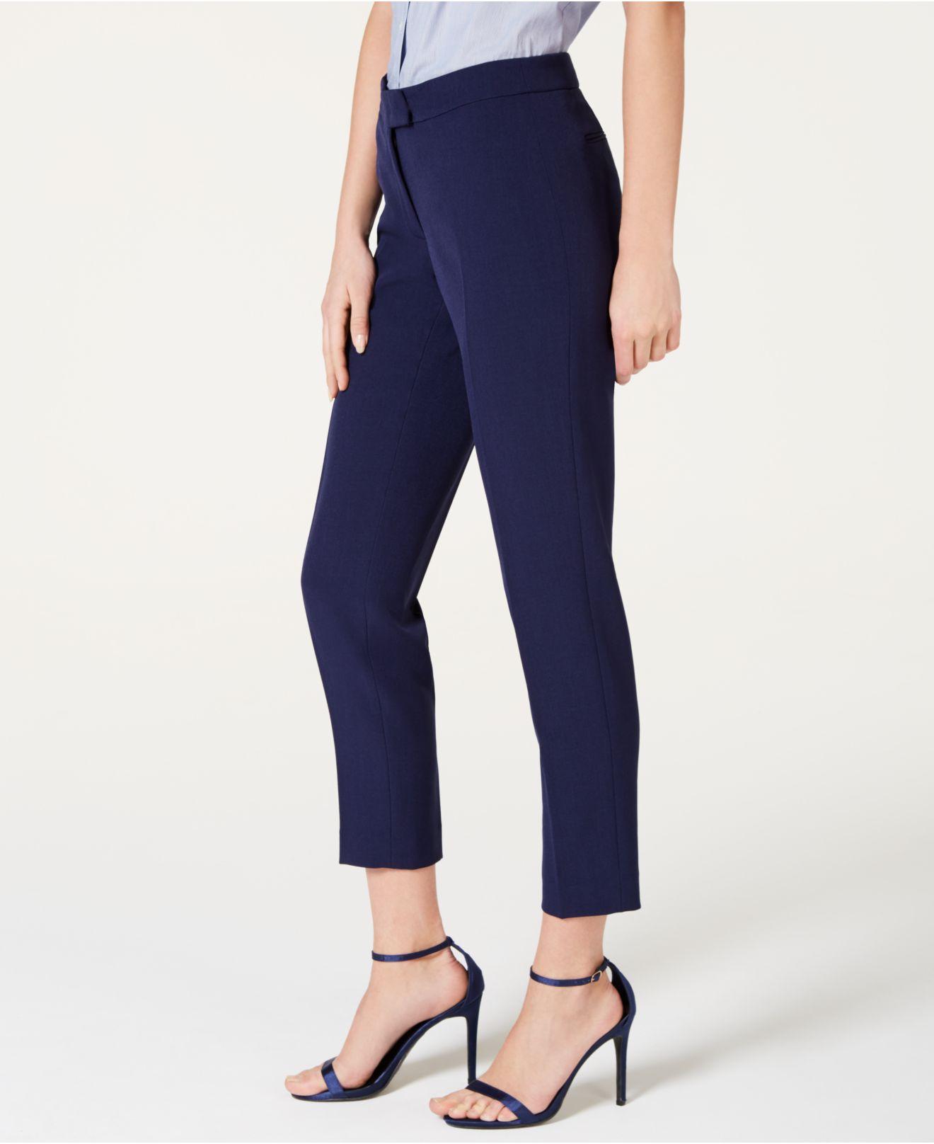anne klein slim ankle pull on pants