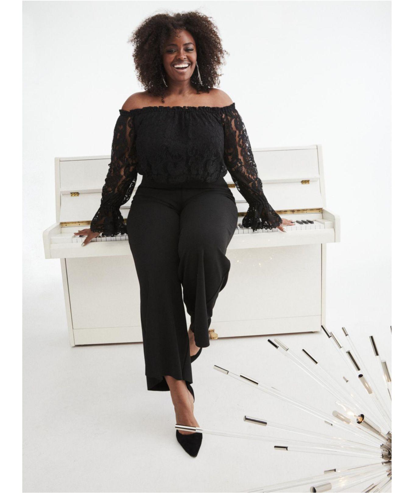 plus size lace jumpsuit