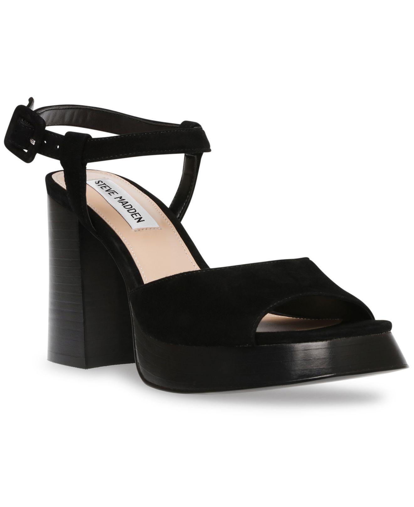 Steve Madden Inclusive Platform Sandals in Black | Lyst
