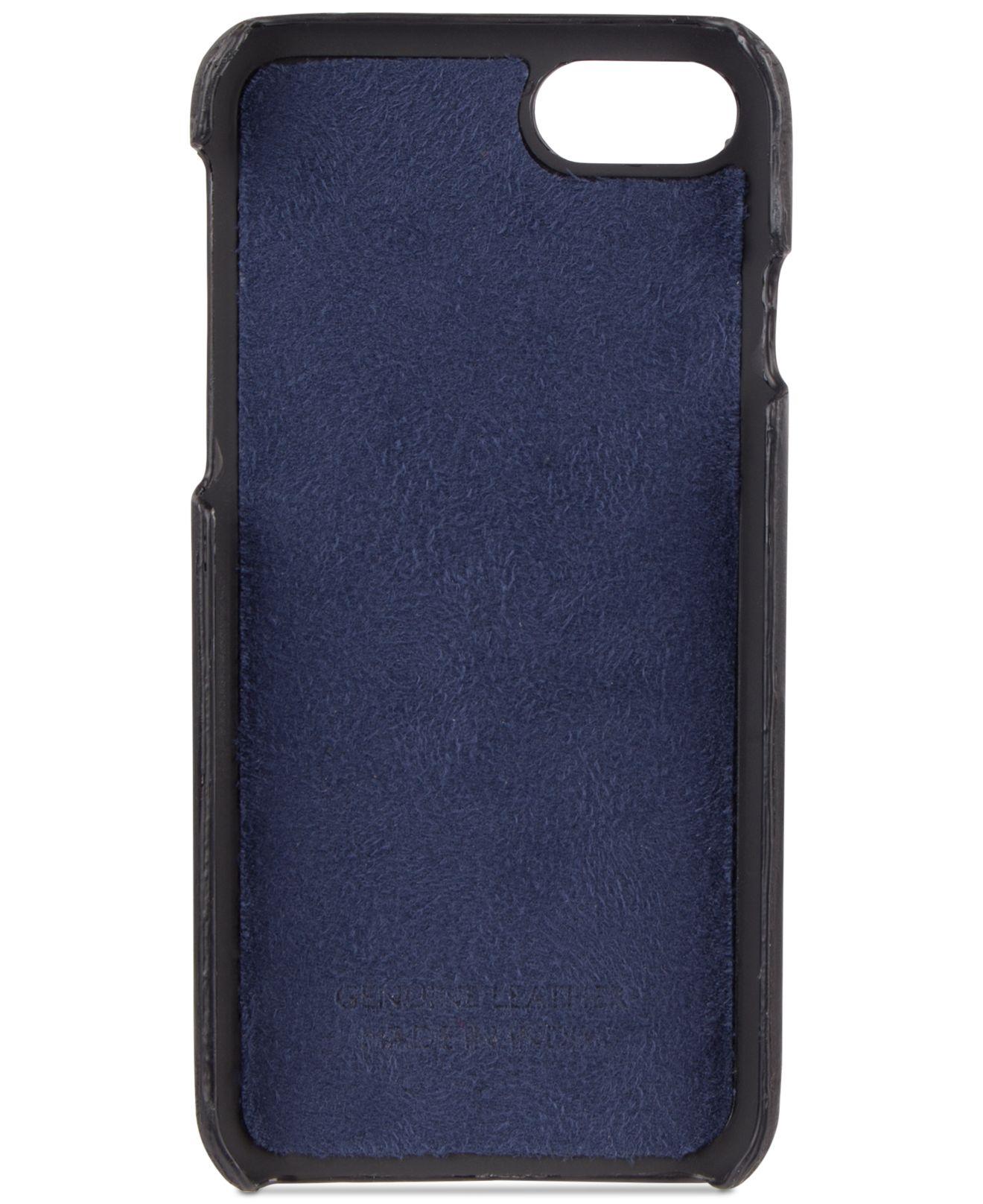 Tommy Hilfiger Men's Leather Iphone 7 Case in Black for Men - Lyst