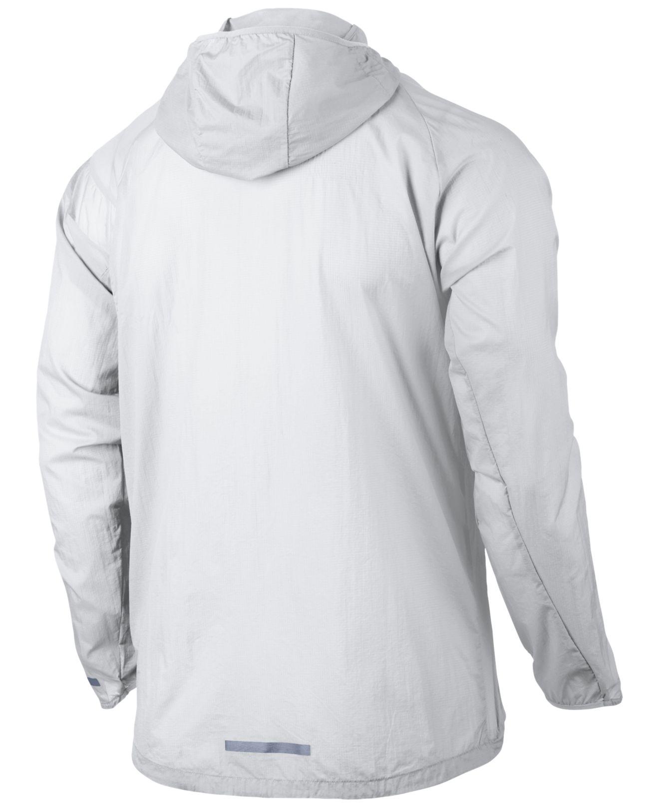 Nike Synthetic Men's Impossibly Light Running Jacket in White for Men | Lyst