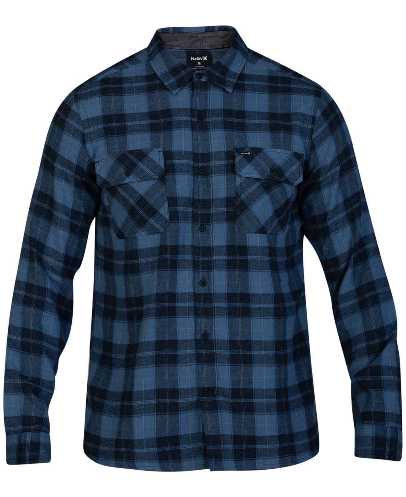 Hurley Mens Collared Rugby Polo Long Sleeve Shirt