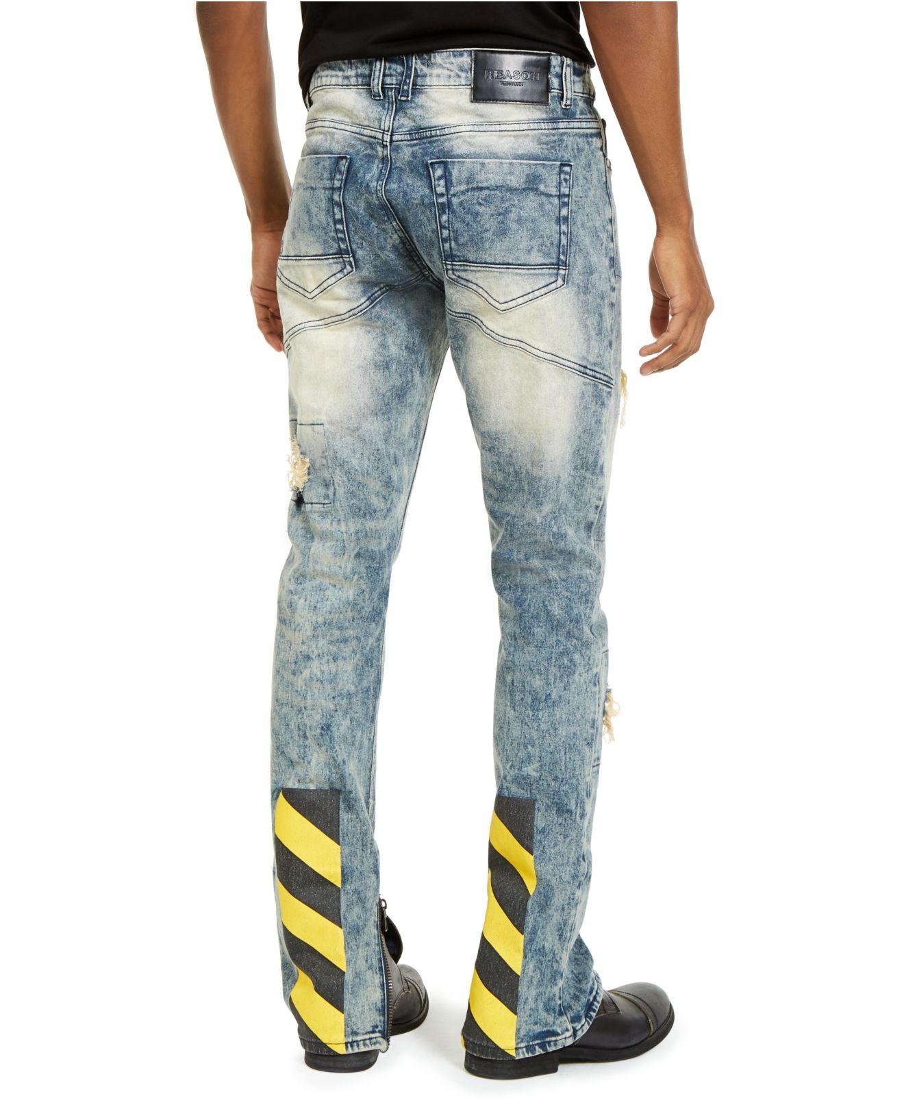reason crazed denim jeans