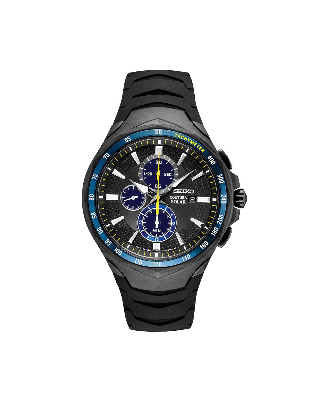 seiko solar jimmie johnson special edition men's chronograph watch