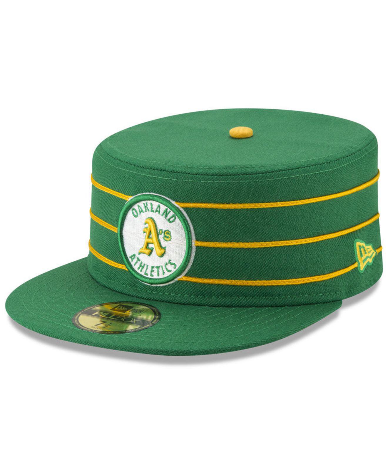KTZ Oakland Athletics Pillbox 59fifty-fitted Cap in Green for Men