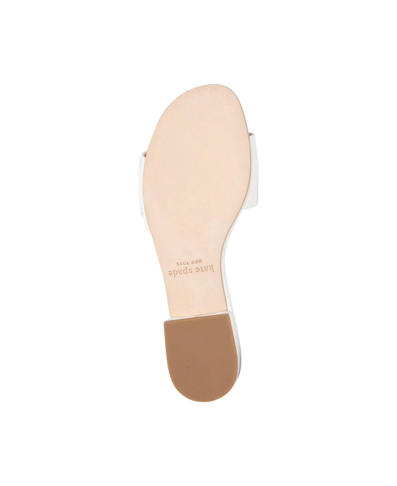 Kate Spade Leather Ferry Slide Sandals 
