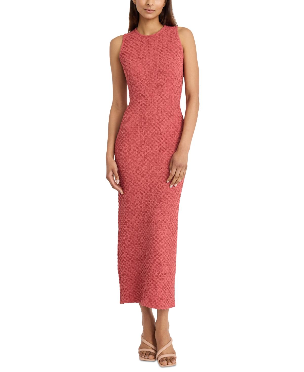 Donna Morgan Textured Open back Sleeveless Dress Lyst