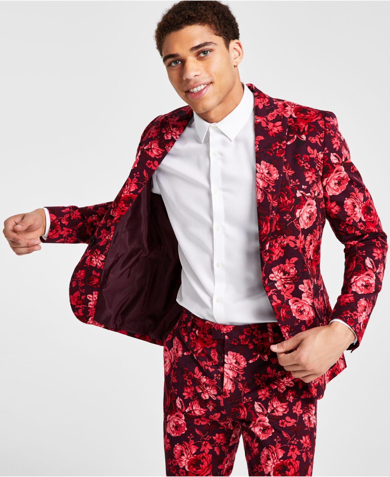 Printed suit clearance jacket