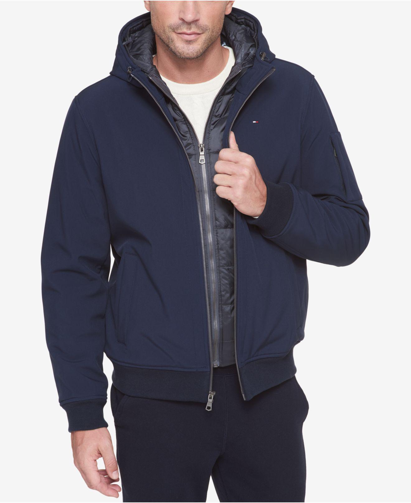 tommy hilfiger soft shell bomber jacket