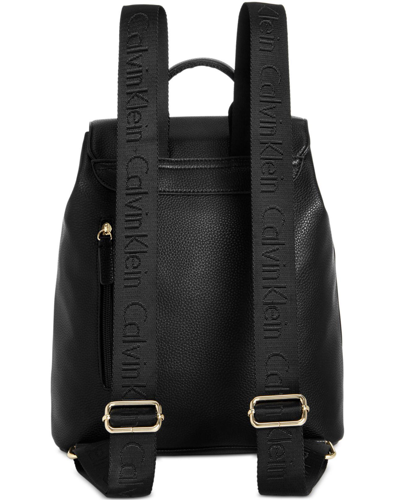 calvin klein snap backpack
