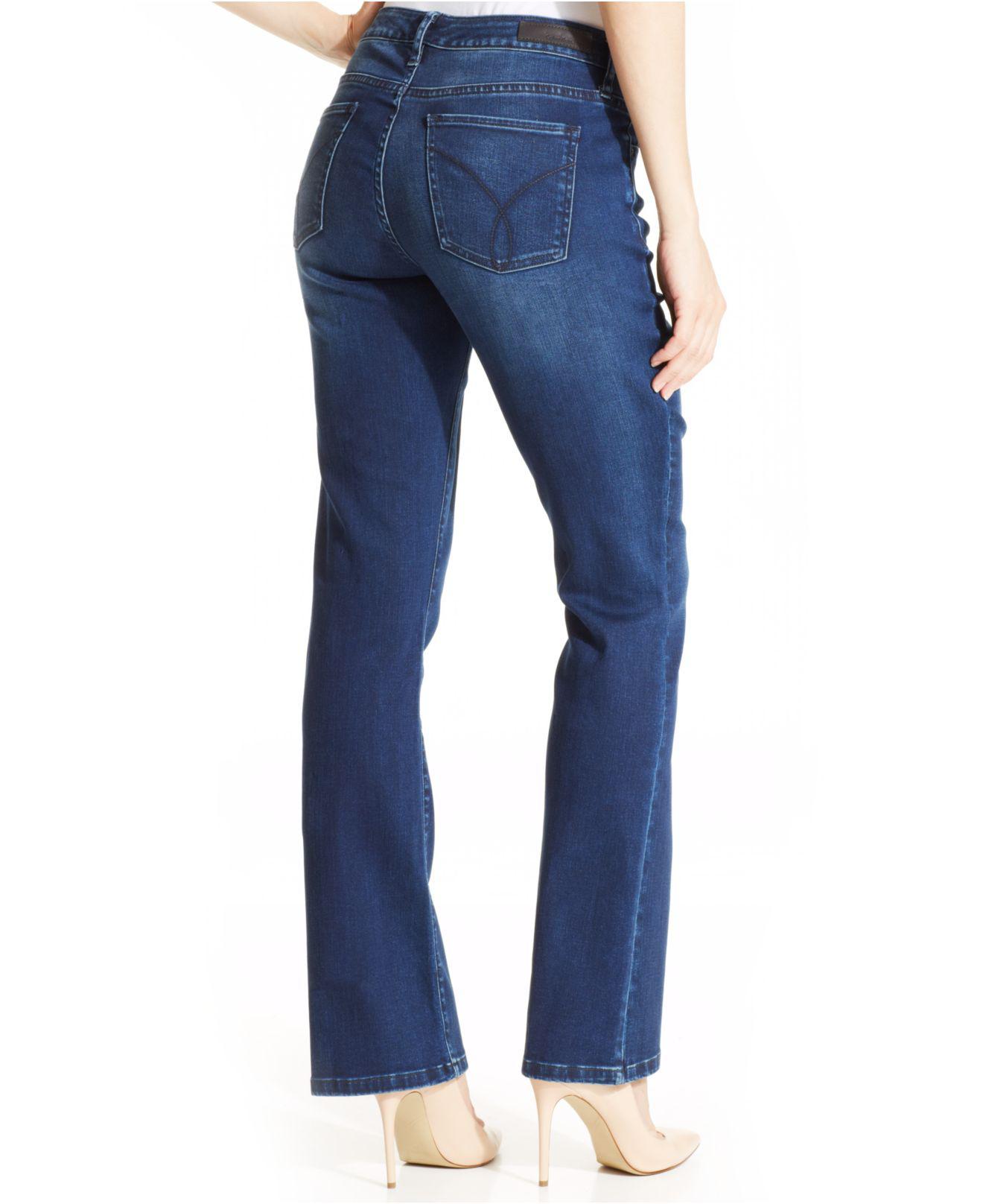 calvin klein curvy bootcut jeans