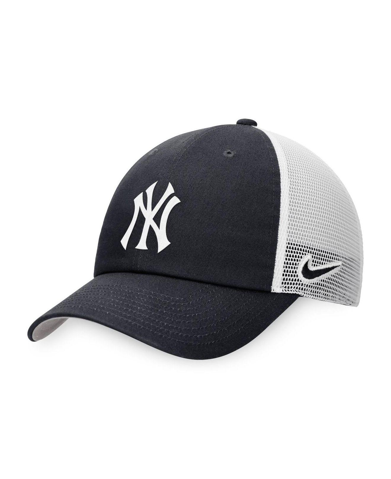 Nike Navy, White New York Yankees Heritage86 Adjustable Trucker Hat in Blue  for Men