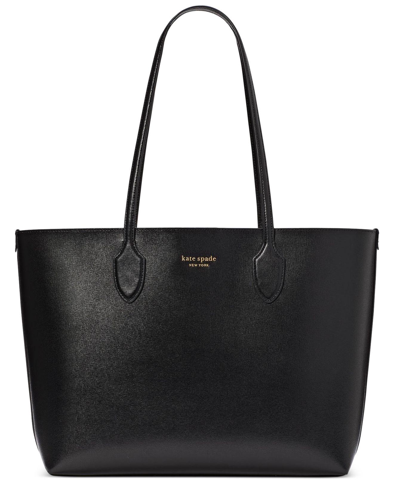 Kate Spade Bleecker Saffiano Leather Large Tote in Black | Lyst