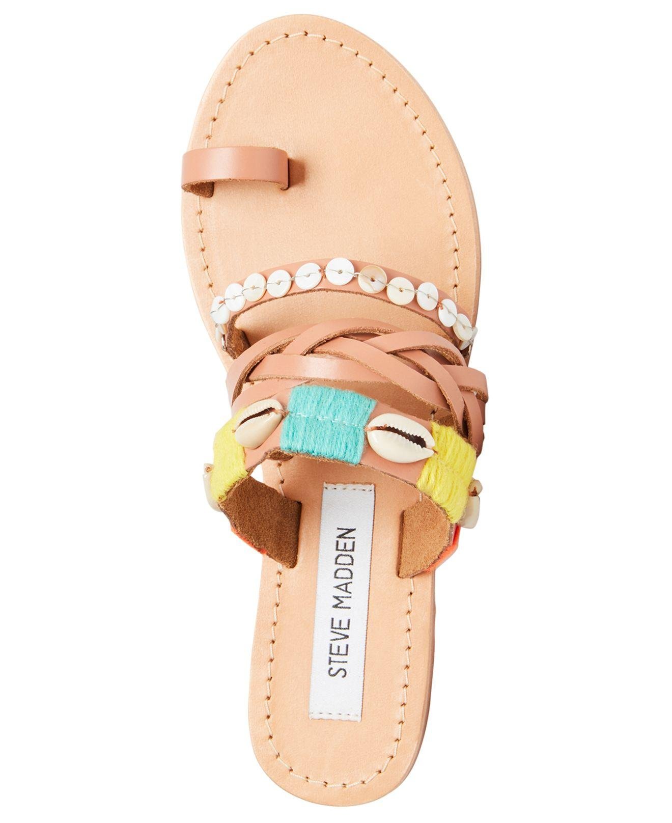 steve madden shell sandals