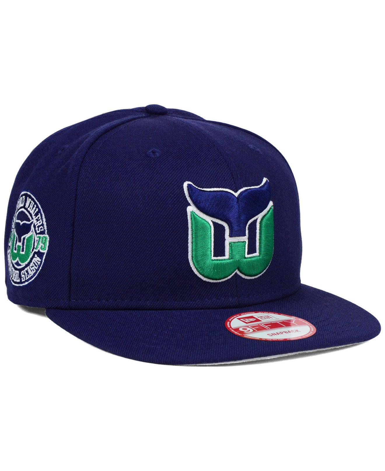 KTZ Hartford Whalers Heather 9fifty Snapback Cap in Green for Men
