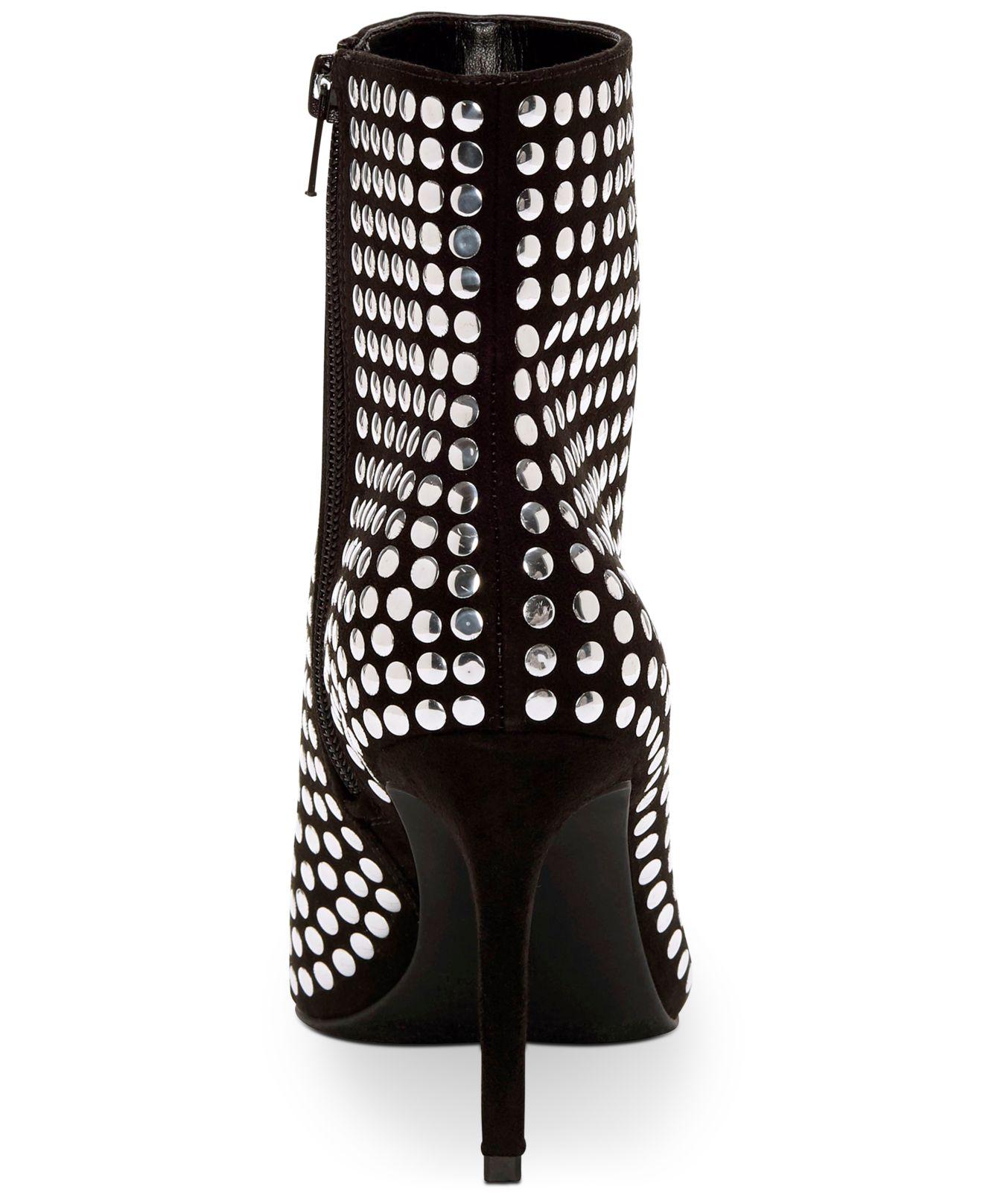 studded heel booties