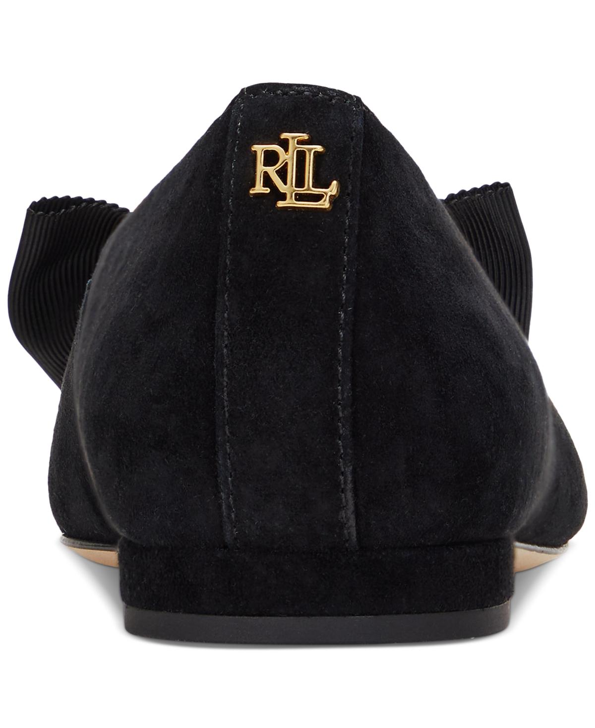【Ralph Lauren】Londyn Bow Ballet Flats ◆国内発送◆ Ralph Lauren Londyn Bow Ballet Flats in Black | Lyst