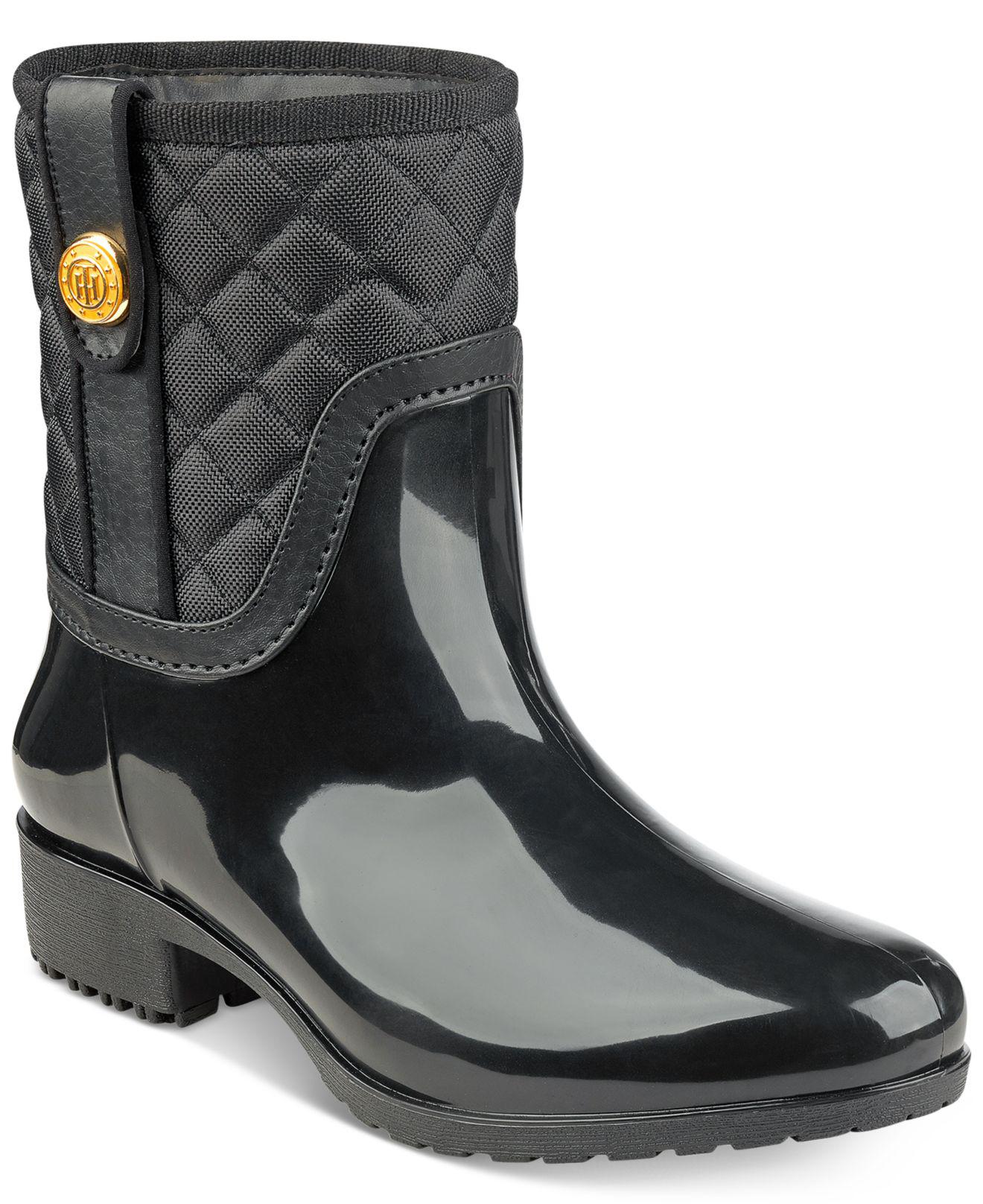 Tommy Hilfiger Freza Rain Boots in Black - Lyst