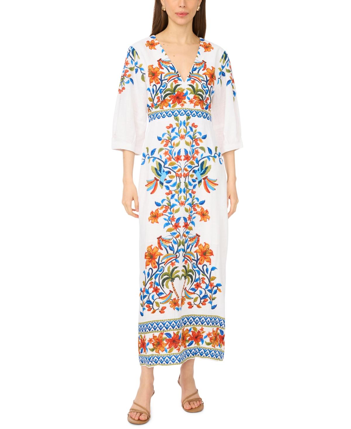 msk v-neck beaded midi dress Arc-sleeve Knot Front in White Size:36X32 it’s the kind of princess dress White And Black Bow