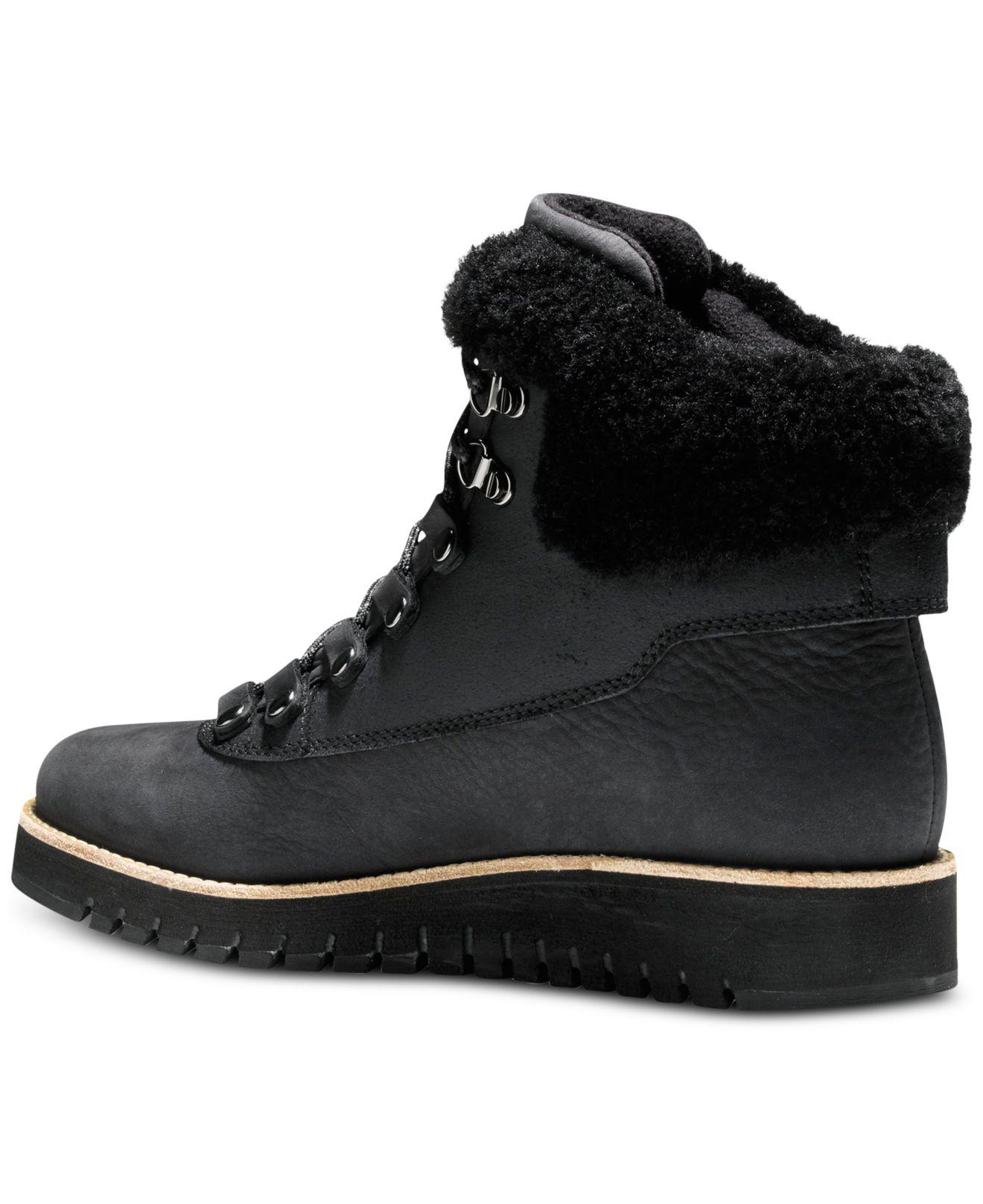 zerøgrand waterproof genuine shearling explore hiker boot