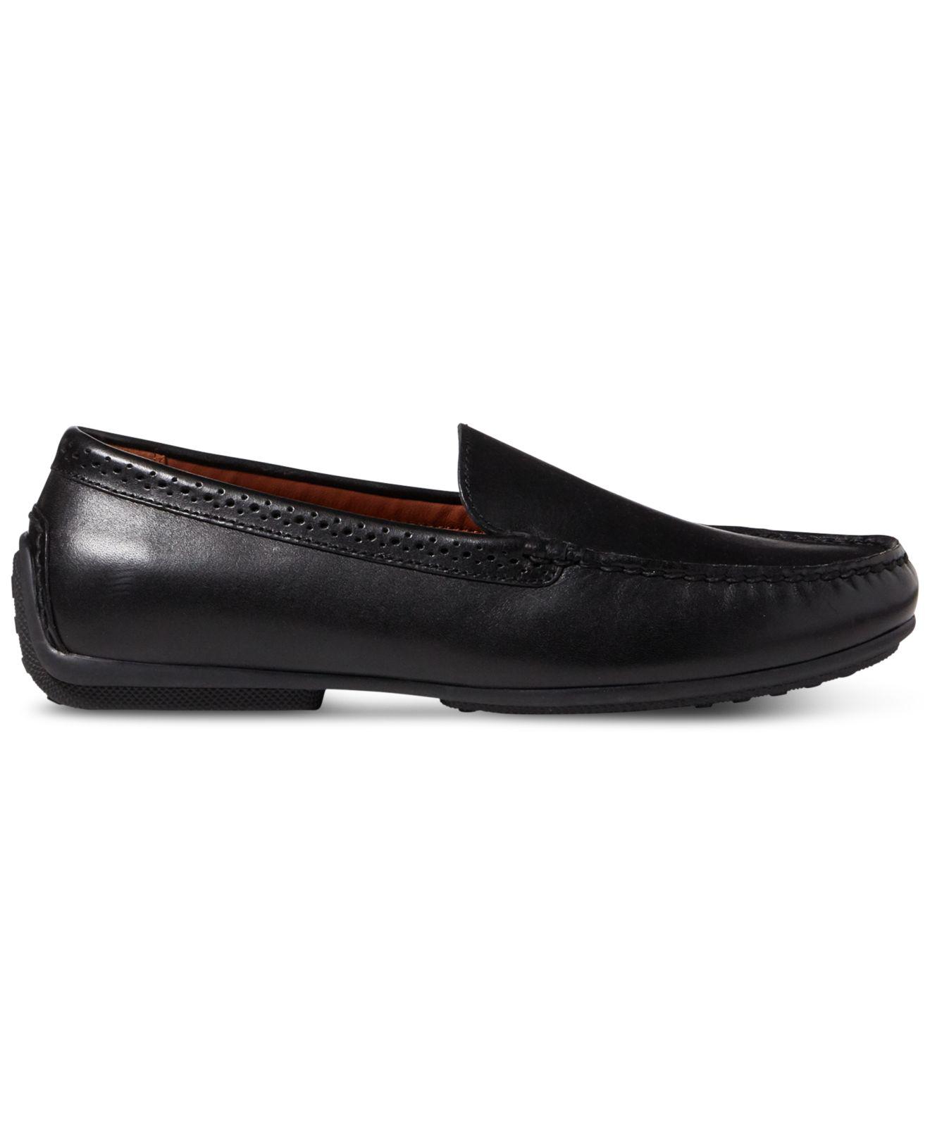 Polo Ralph Lauren Redden Leather Moc Drivers in Black for Men - Save 9% ...