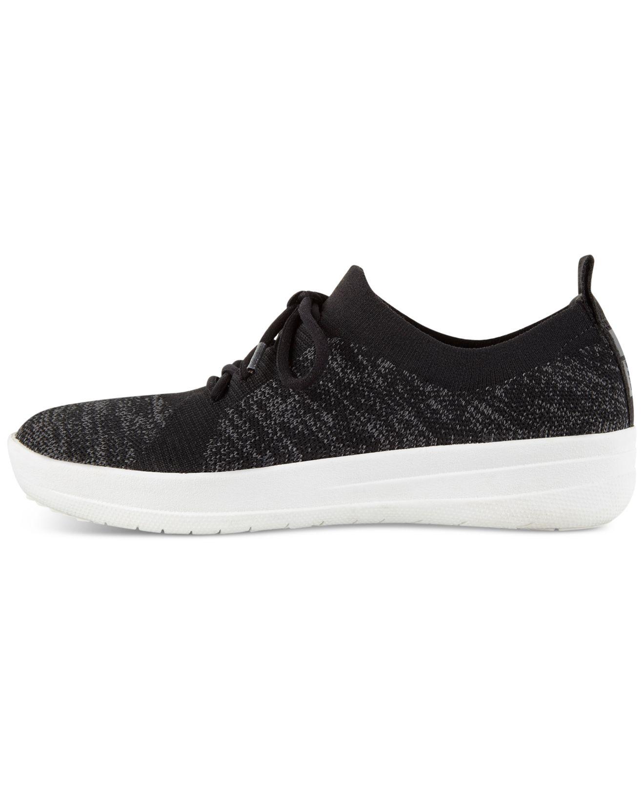 black f sporty uberknit