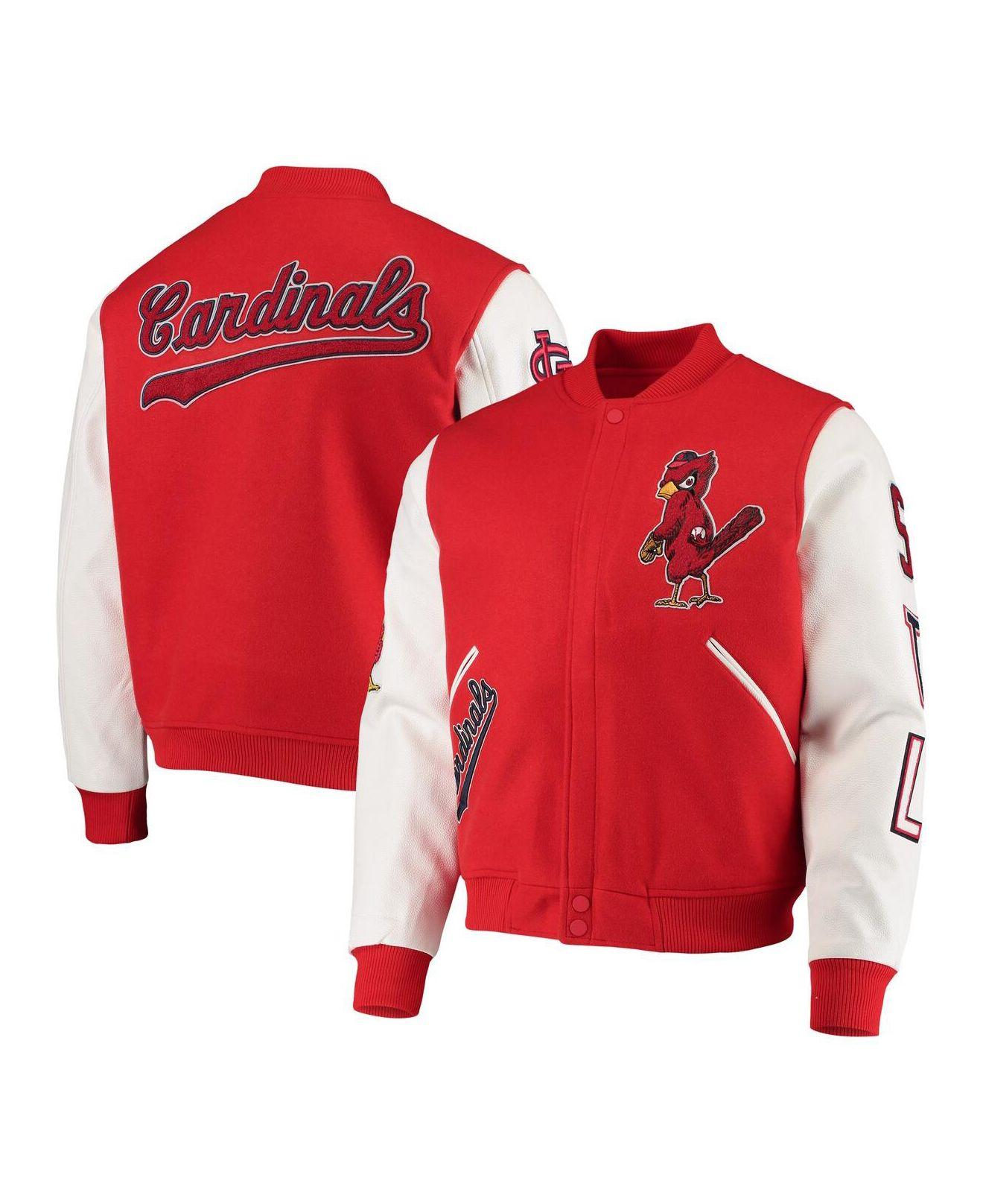 St. Louis Cardinals Pro Standard Mash Up Satin Full-Snap Jacket - Navy