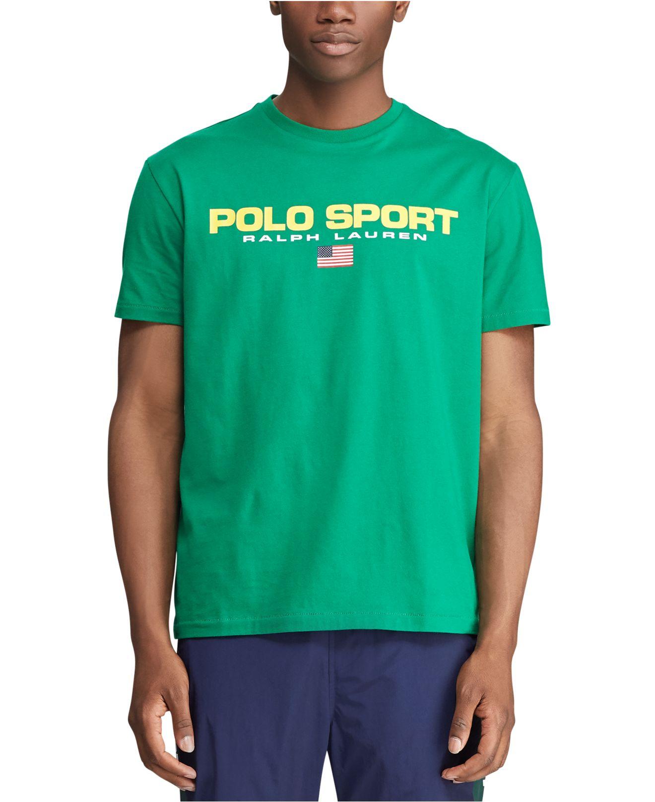 Polo Ralph Lauren Polo Sport Cotton T-shirt in Green for Men - Lyst