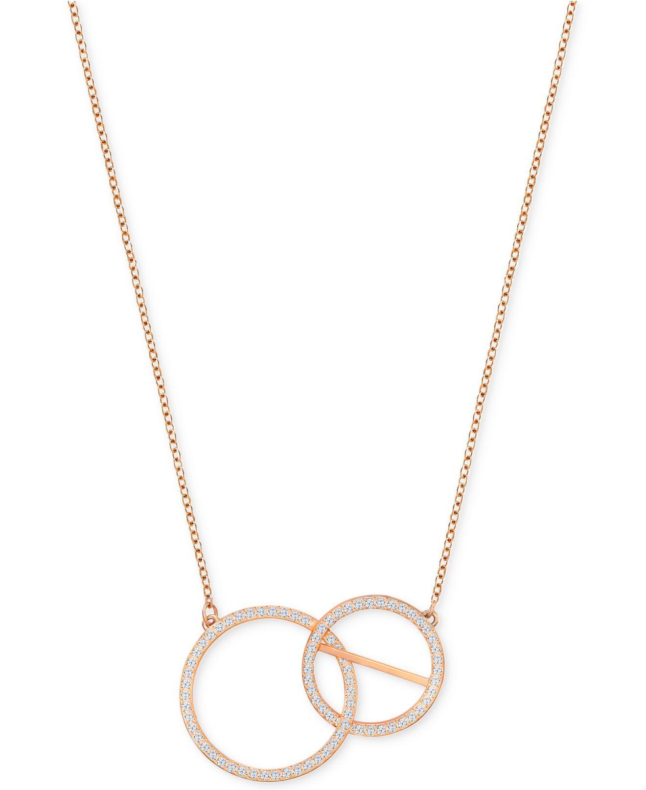 swarovski necklace circle pendant