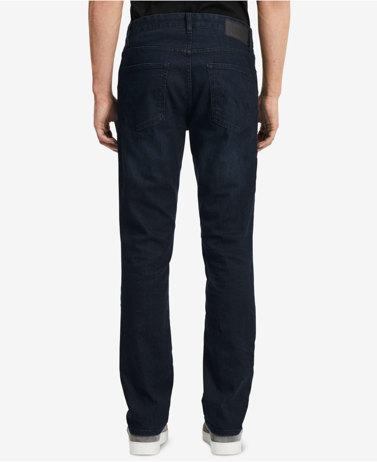 Lyst Calvin Klein Slimstraight Fit Jeans in Black for Men