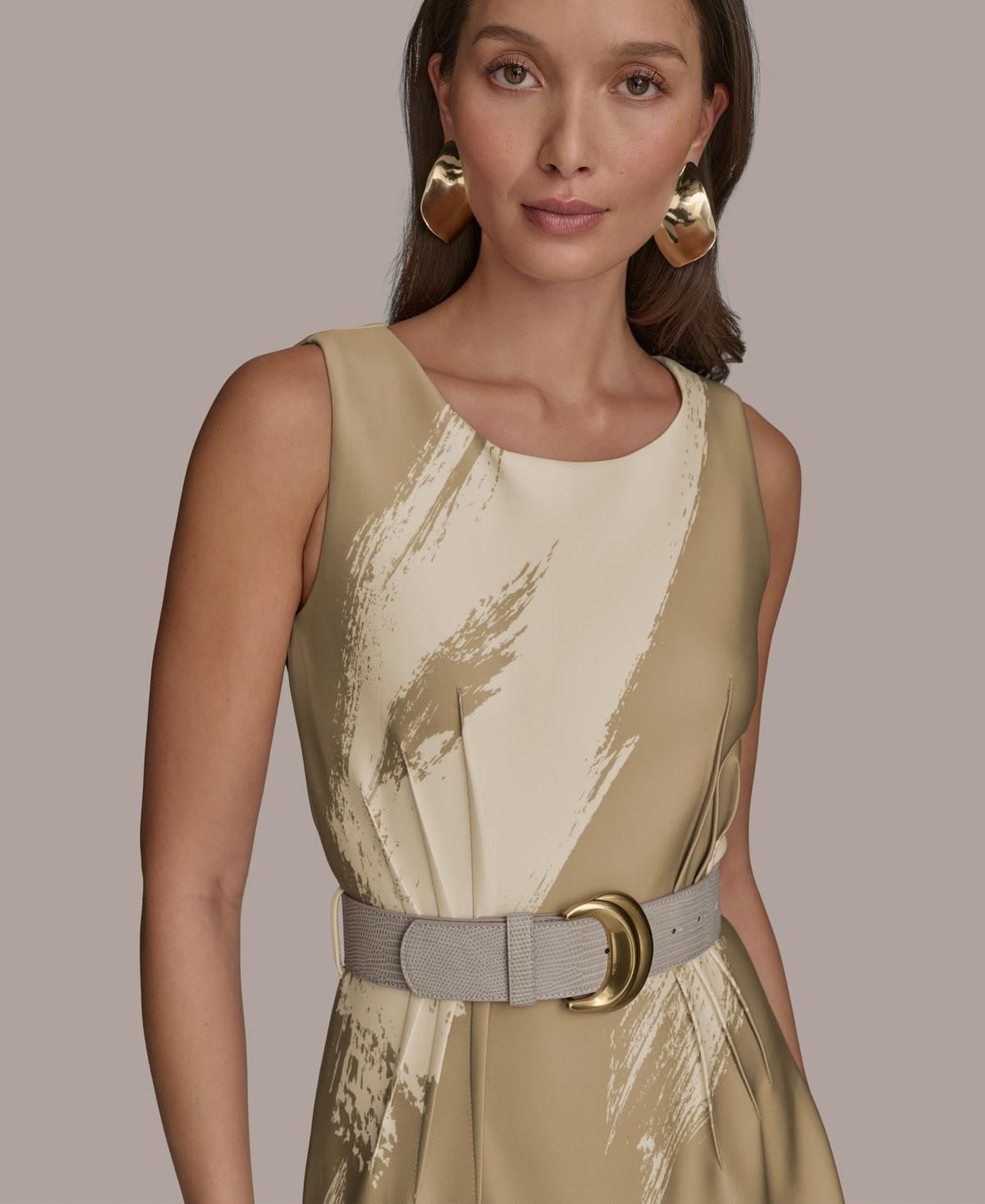 【Donna Karan New York】Brushstroke Midi Dress Brush Stroke Sheath Dress | Donna Karan