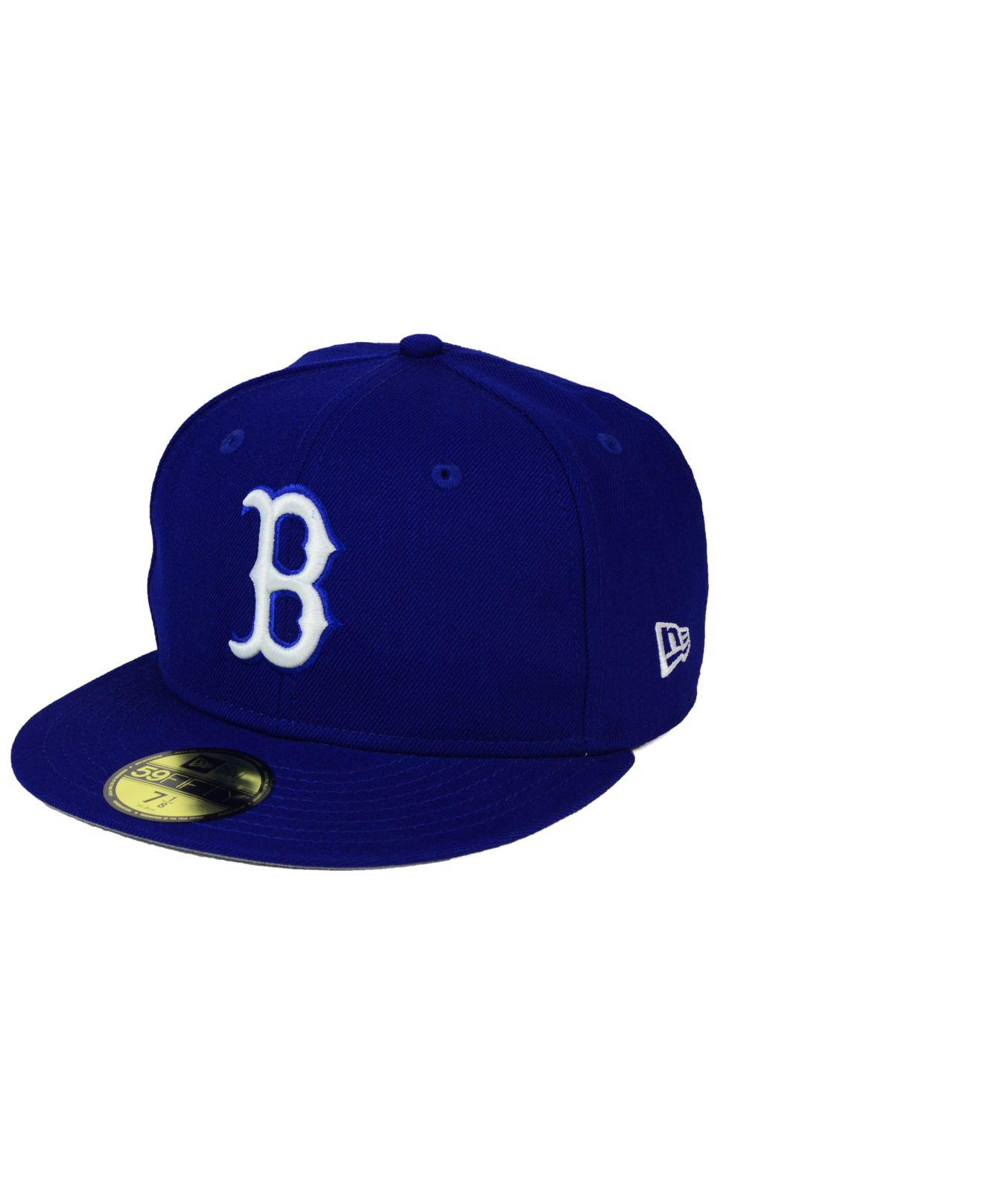 boston red sox royal blue hat