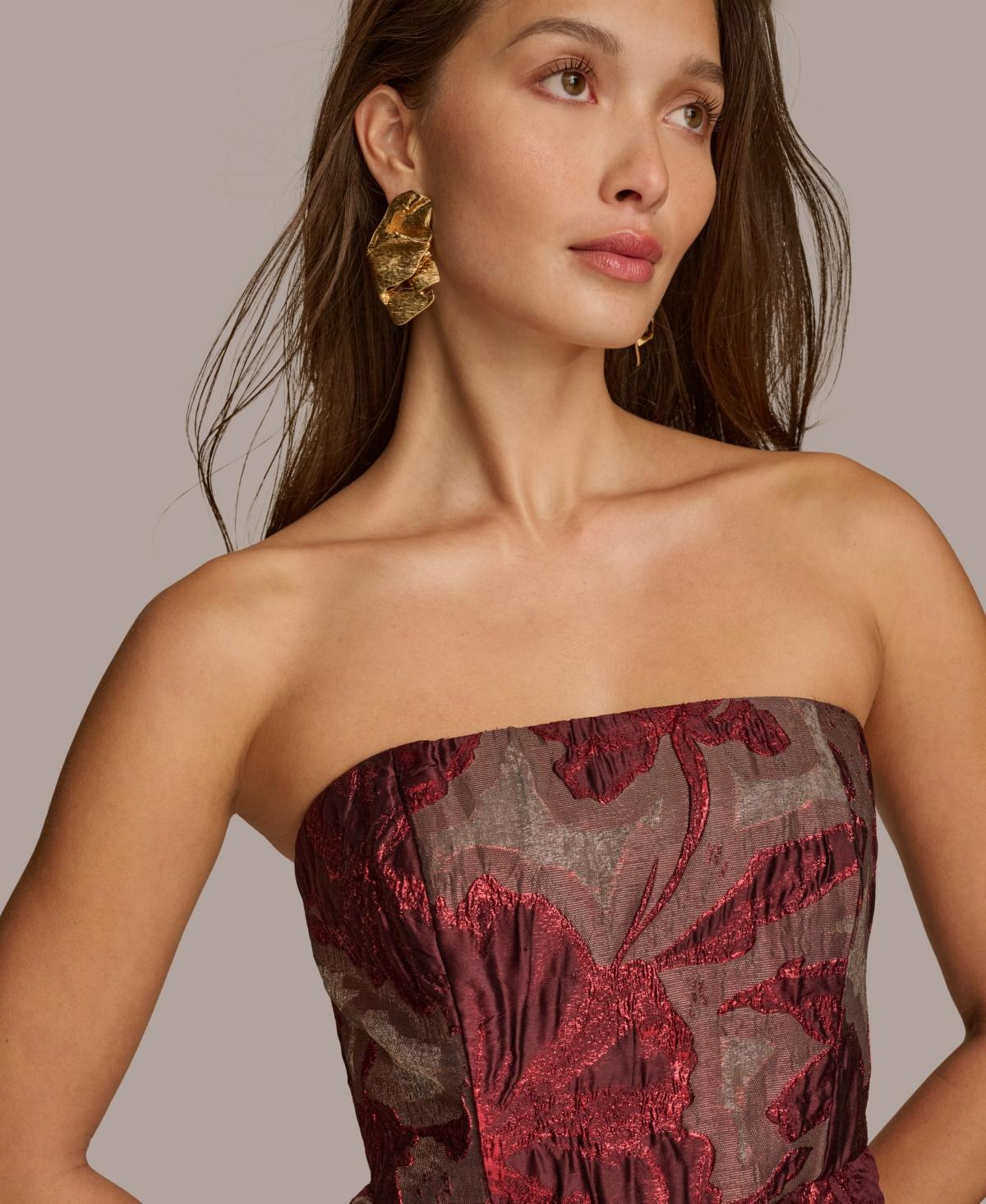 【Donna Karan New York】Printed Strapless Ball Gown Strapless Printed Ball Gown | Strapless | Donna Karan