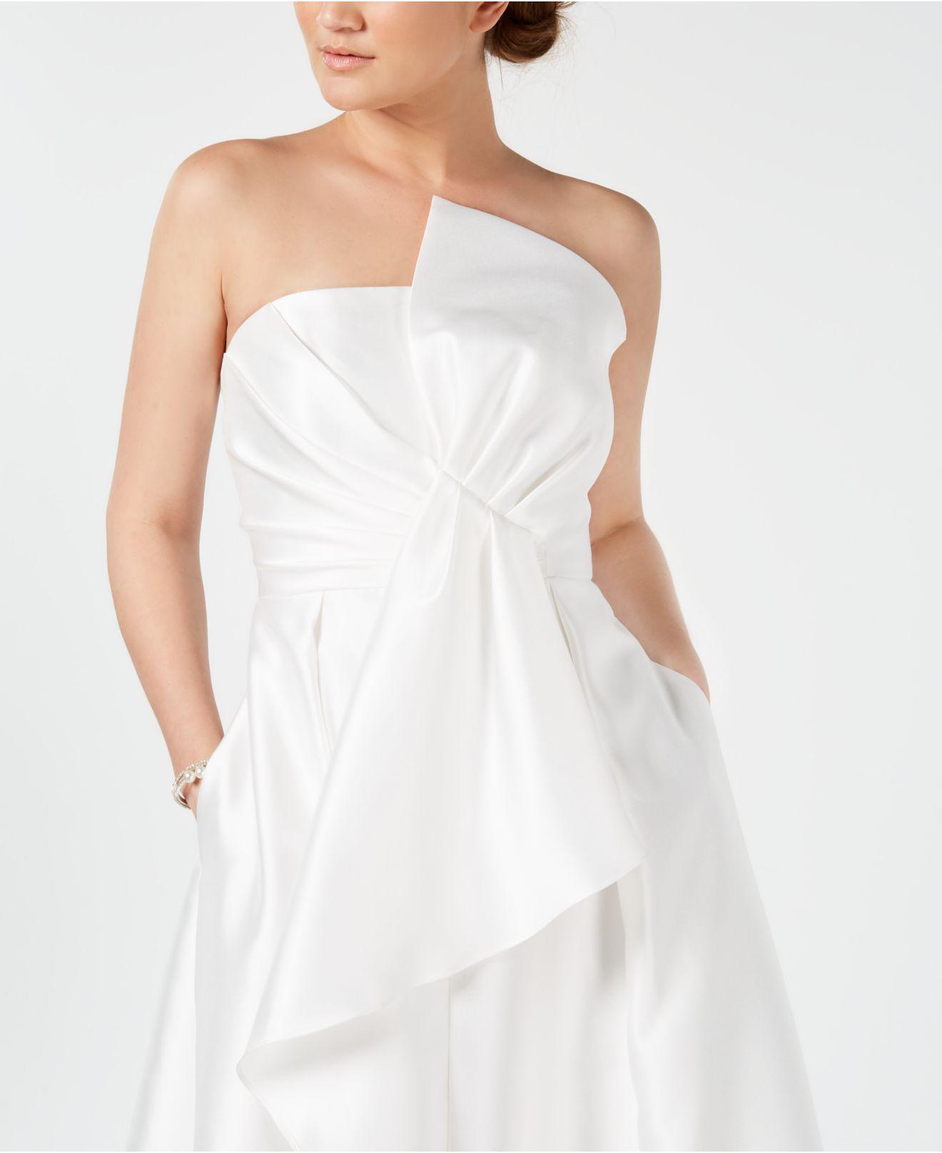 Mikado Strapless Bow Gown 