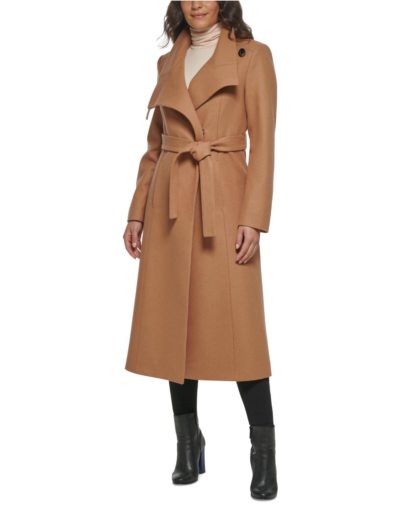 Outerwear Kenneth Cole Maxi Wrap Coat Kenneth Cole Long Wool Coat Sale