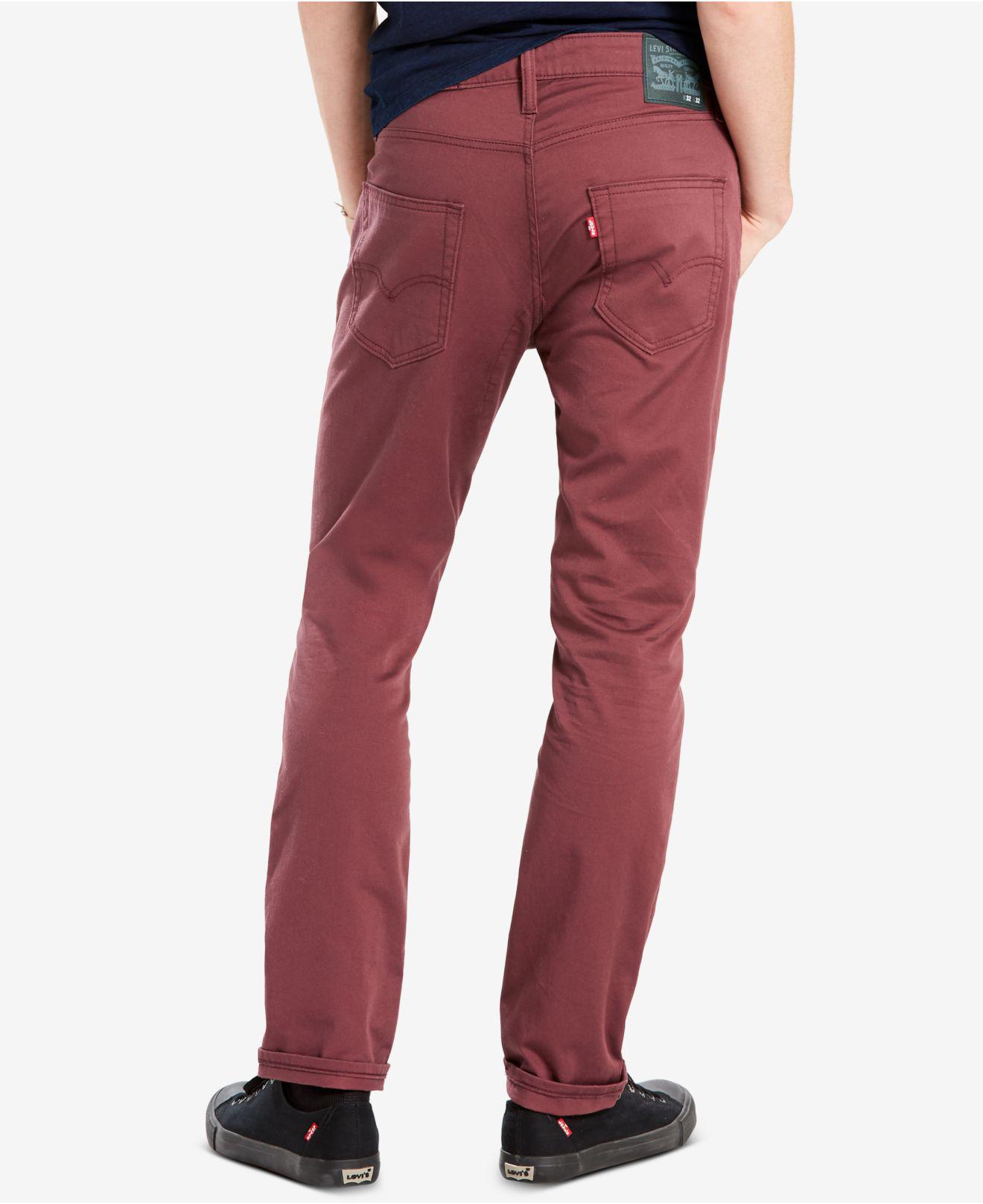 Lyst - Levi'S 511 Slim-fit Commuter Jeans in Red for Men