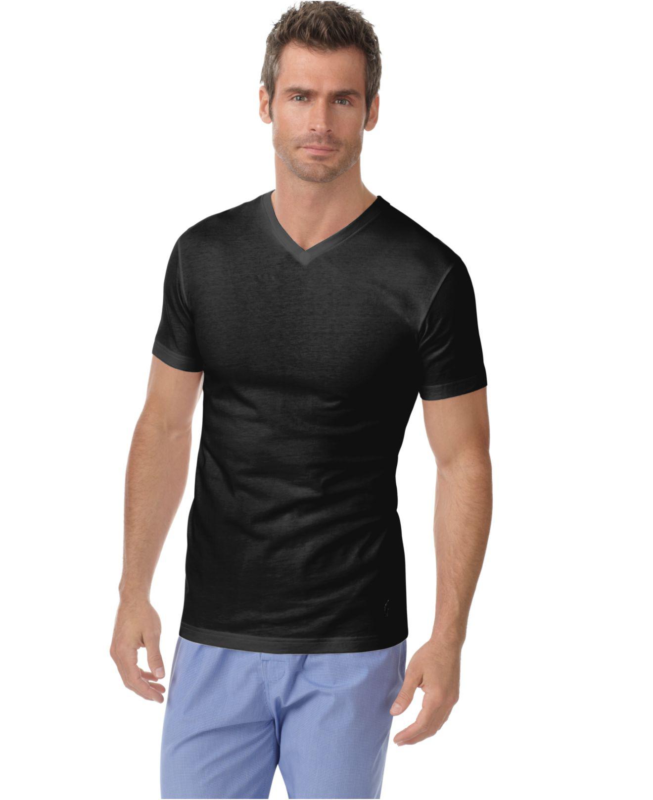 polo slim fit v neck t shirt