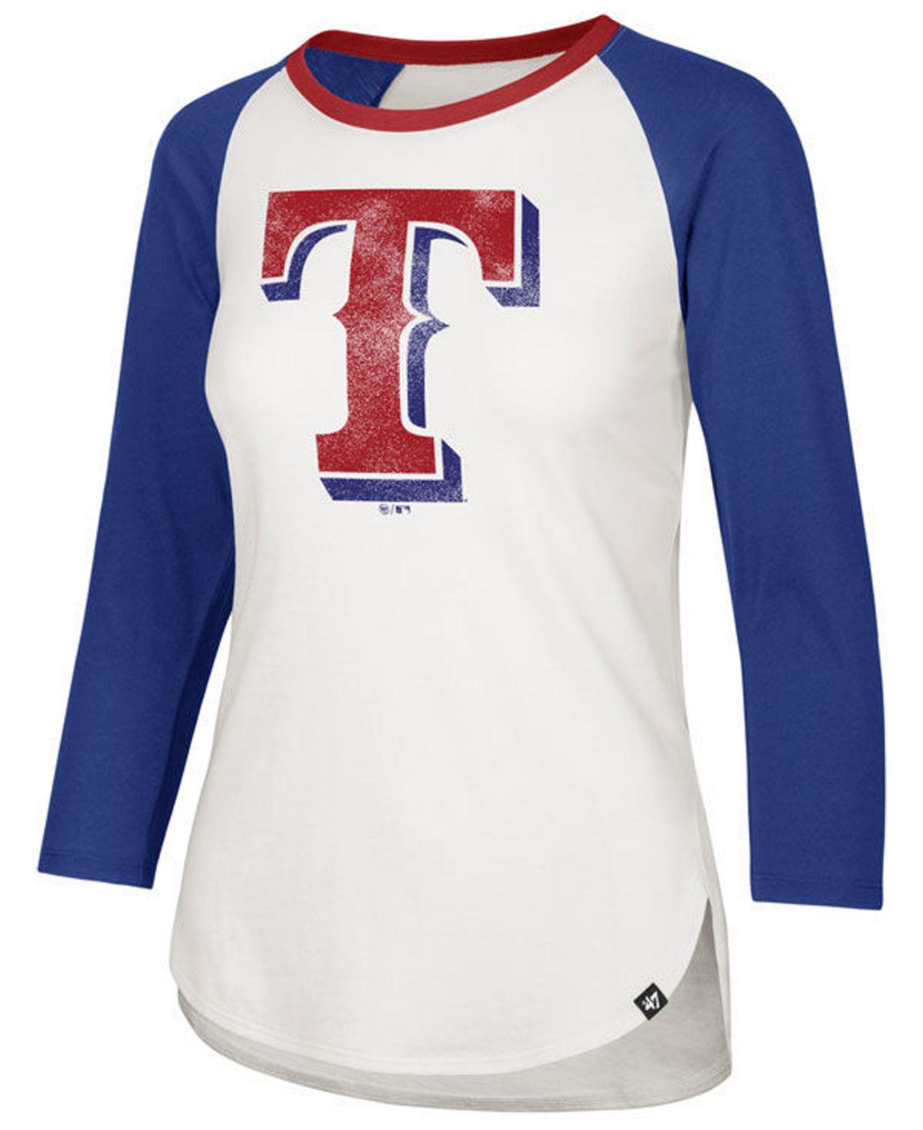 white texas rangers shirt