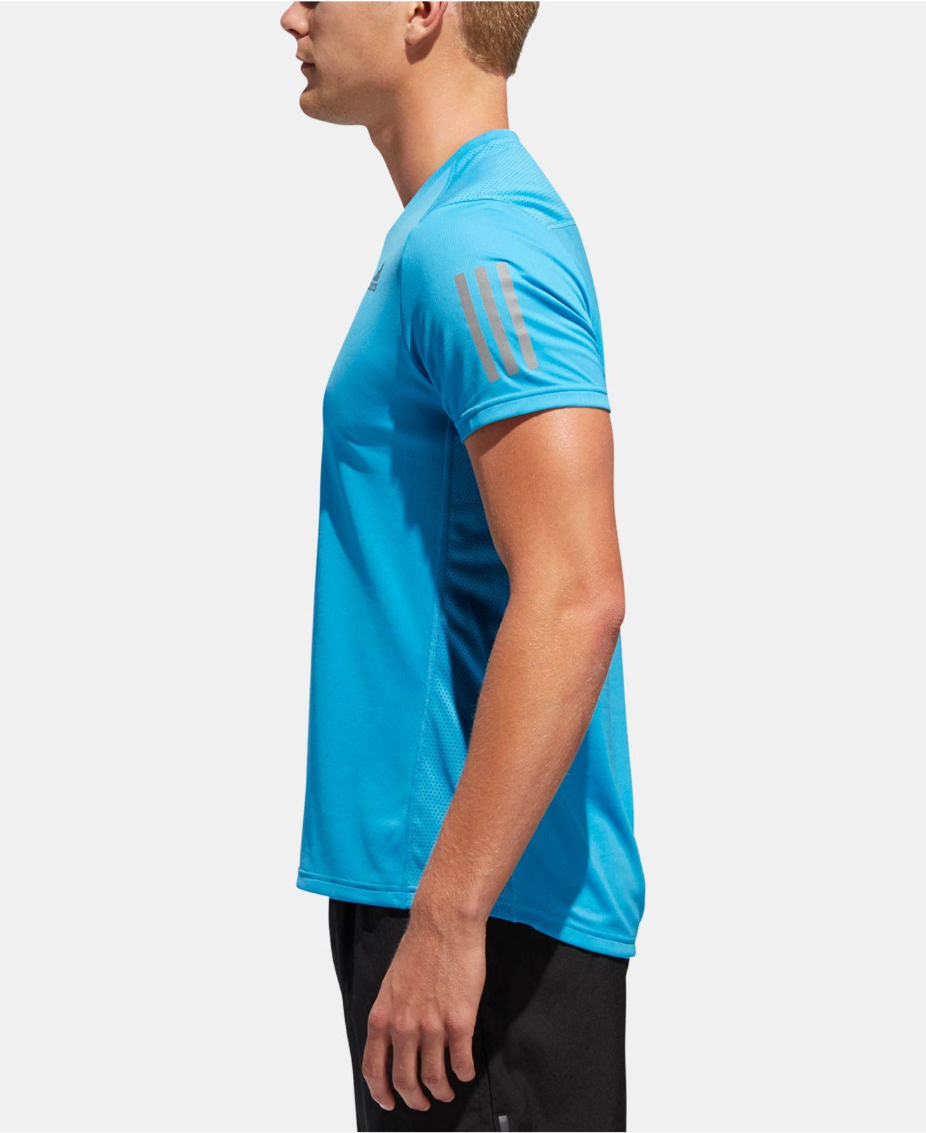 adidas Synthetic Climacool® T-shirt in Blue for Men - Lyst