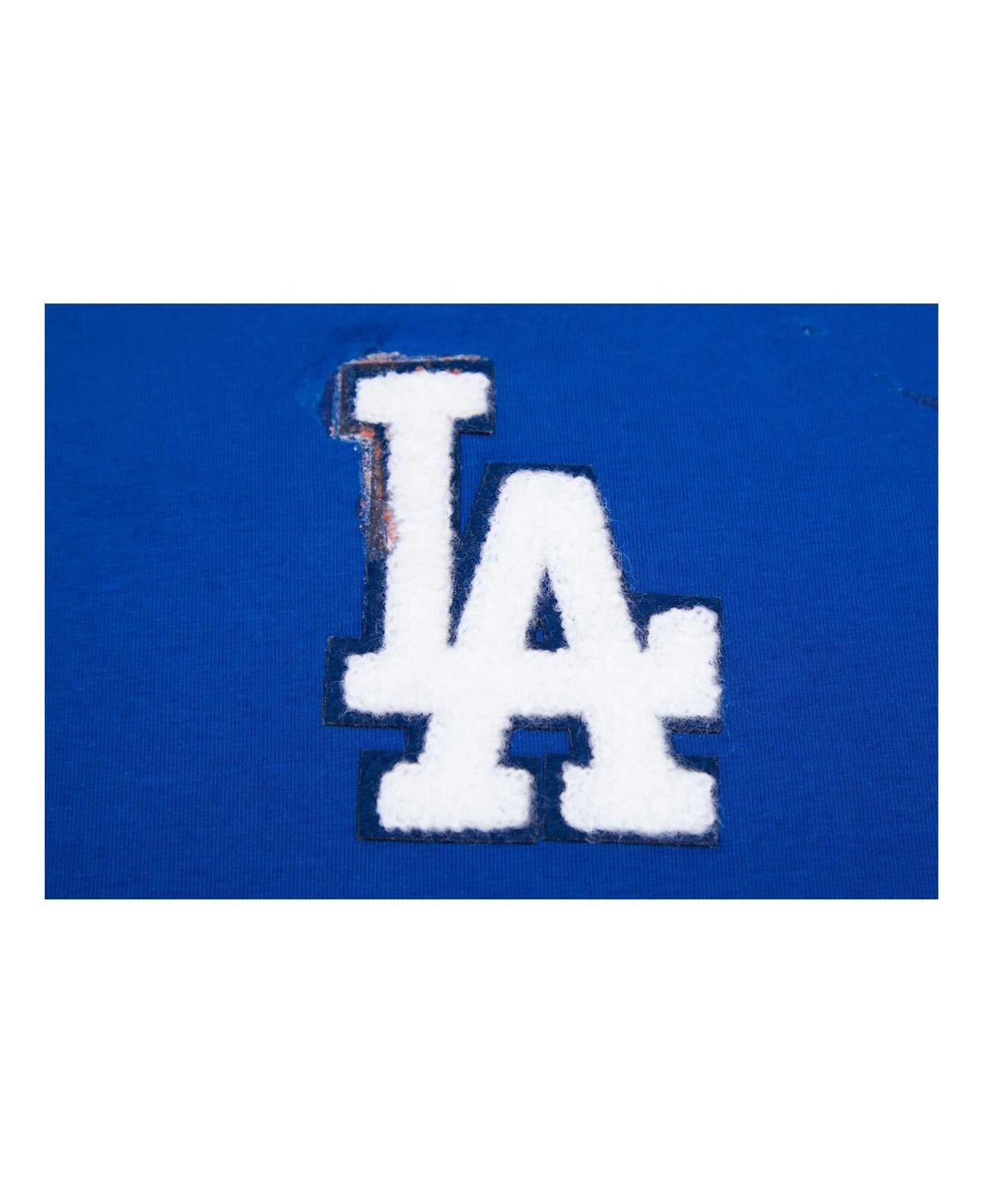 Los Angeles Dodgers Pro Standard Women's Classic Team Boxy Cropped T-Shirt  - Royal